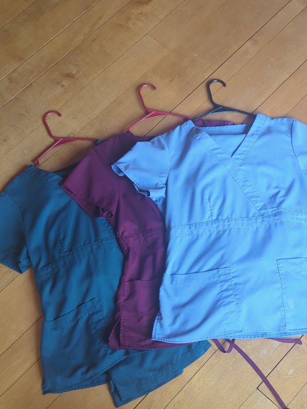 Grey's Anatomy Scrub Sets - Teal, Burgundy, Light Blue (Tops: M Pants: S)